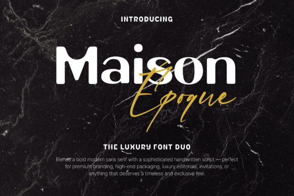 Maison Époque Duo: A Premium Display Font Review